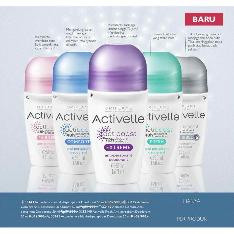 Jual Activelle Actiboost Anti-Perspirant Deodorant Roll On Extreme ...