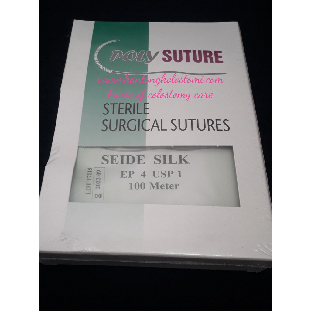 Jual STERILE SUTURE SILK 1 POLYSUTURE 100 METER | Shopee Indonesia