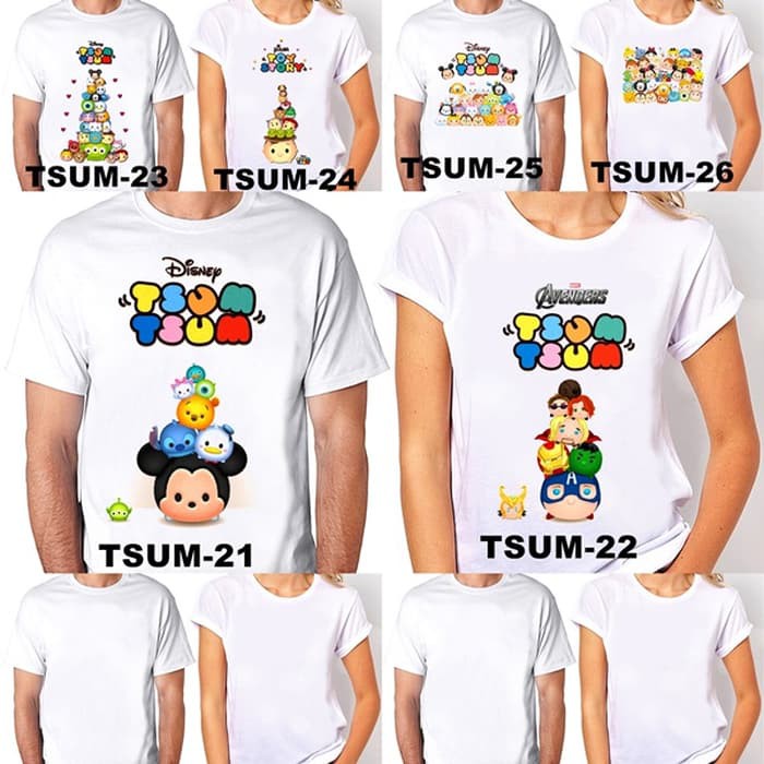 Jual Kaos / Baju TSUM TSUM 2130 DEWASA (FREE TULISAN/NAMA) Shopee