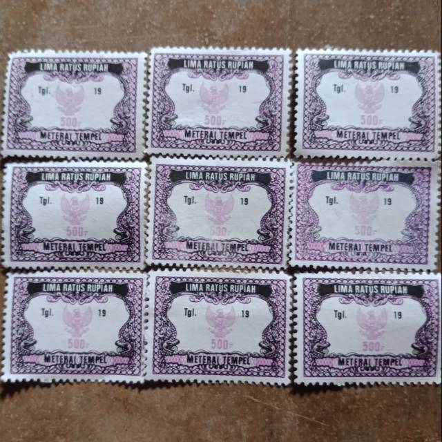 Jual Materai 500 Rupiah Tahun 1991 - 1995 Original | Shopee Indonesia