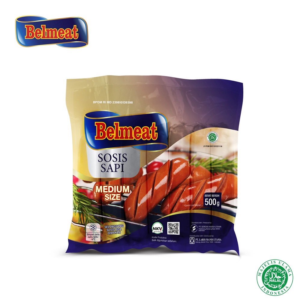 Jual Belmeat Sosis Sapi Mini Bratwurst Medium Size 10 Pcs 500 gr ...