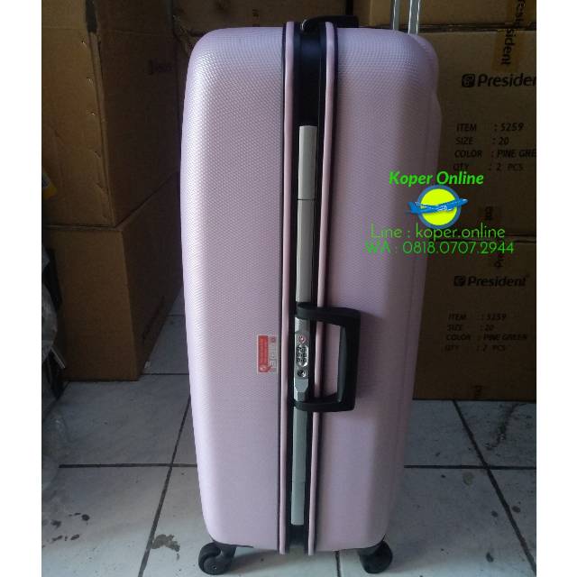 Jual Koper Online President Box Original Pink ukuran paling besar 28 ...