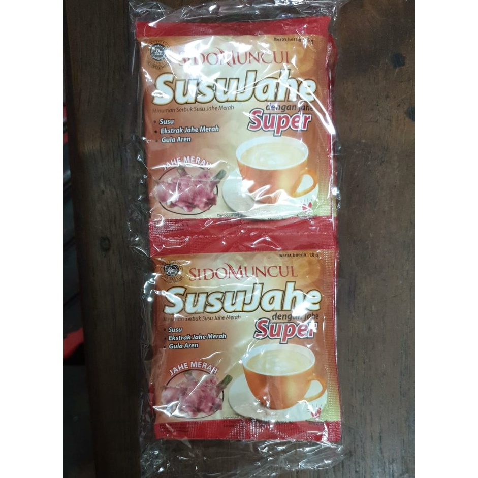 Jual Sidomuncul Susu Jahe Super Isi Sachet Gr Shopee Indonesia