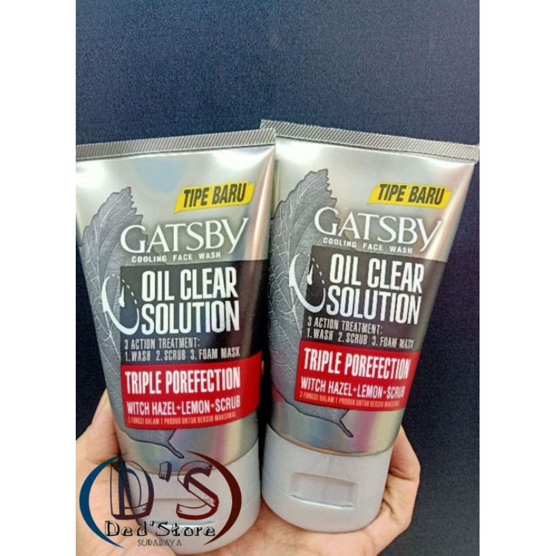 Jual GATSBY FACE WASH TRIPLE POREFECTION 100 GR Shopee Indonesia