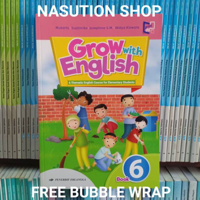 Jual Buku Grow With English Kelas 1 2 3 4 5 6 SD Erlangga Original ...