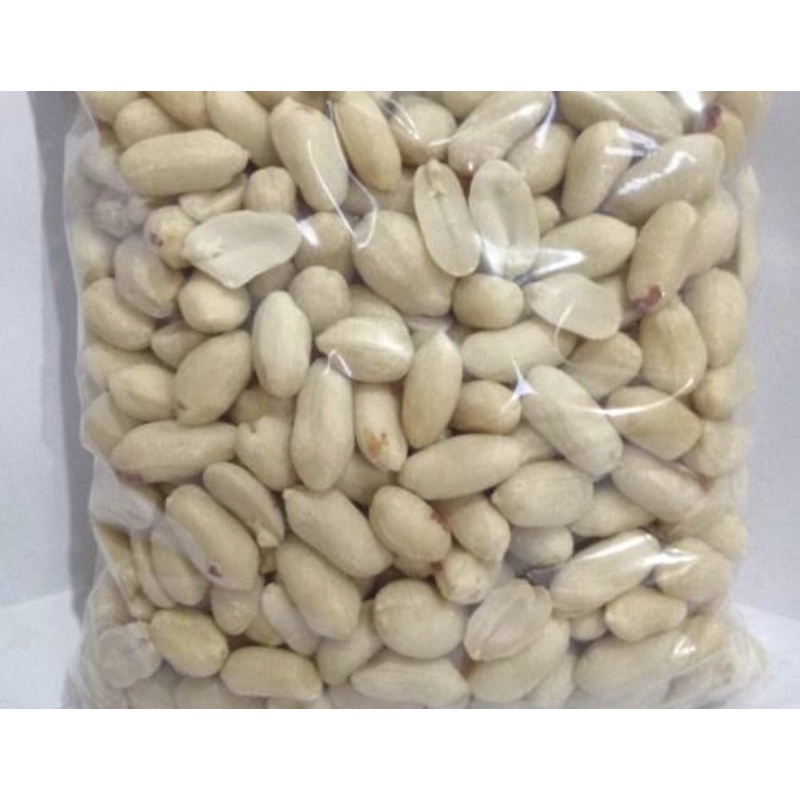 Jual Kacang Kupas 1kg Kacang Tanah Kupas Ukuran Jumbo Sedang Kecil