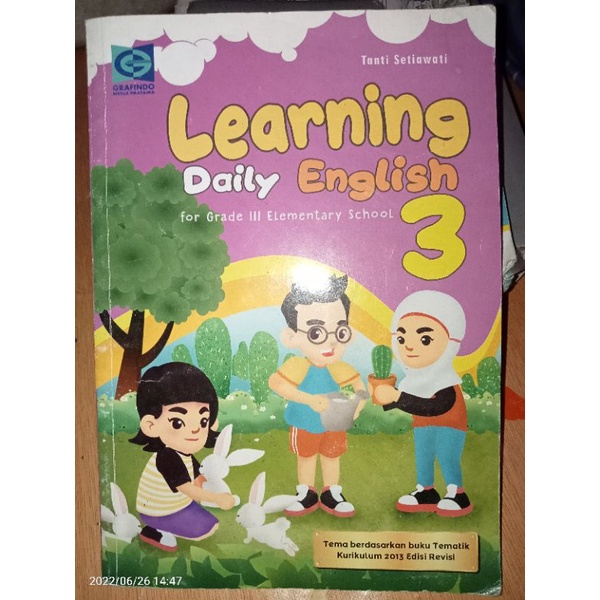 Jual Buku Sekolah Learning Daily English For Grade 3 Elementary School