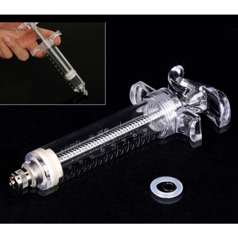 Jual spuit mika / spoit syringe alat suntikan kambing 20ml jarum ...