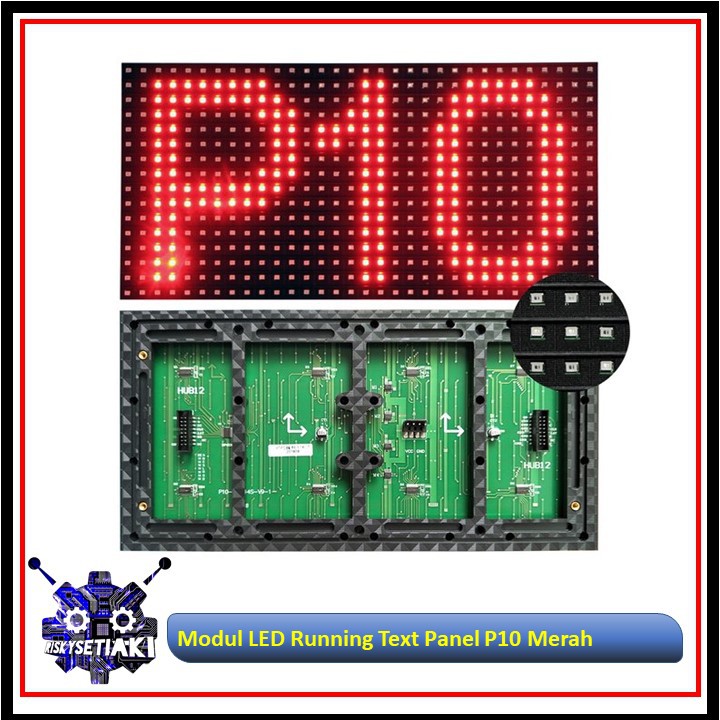 Jual MODUL LED RUNNING TEXT PANEL P10 MERAH SMD OUTDOOR | Shopee Indonesia