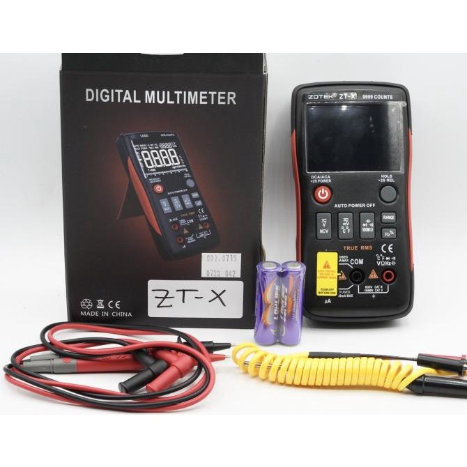 Jual ZOTEK ZT-X True-RMS Digital Multimeter Button 9999 Counts Voltage ...