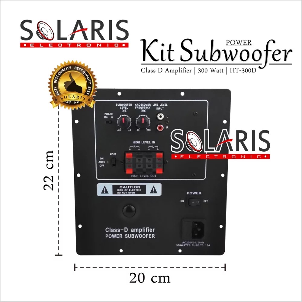 Jual KIT POWER SUBWOOFER AKTIF Class D 300 Watt HT300D Shopee Indonesia
