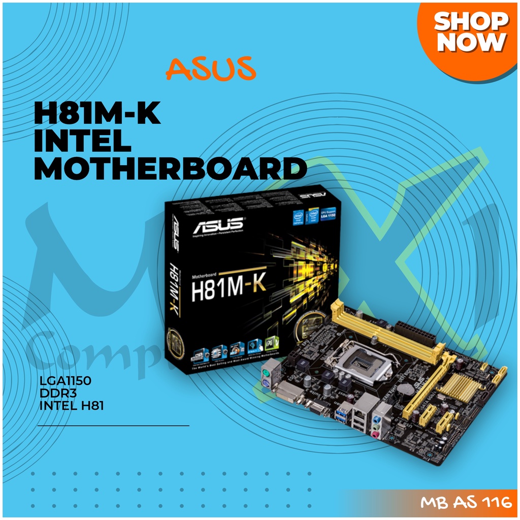Asus Ddr3 Intel Motherboard Jual Asus H81M-K LGA1150 DDR3
