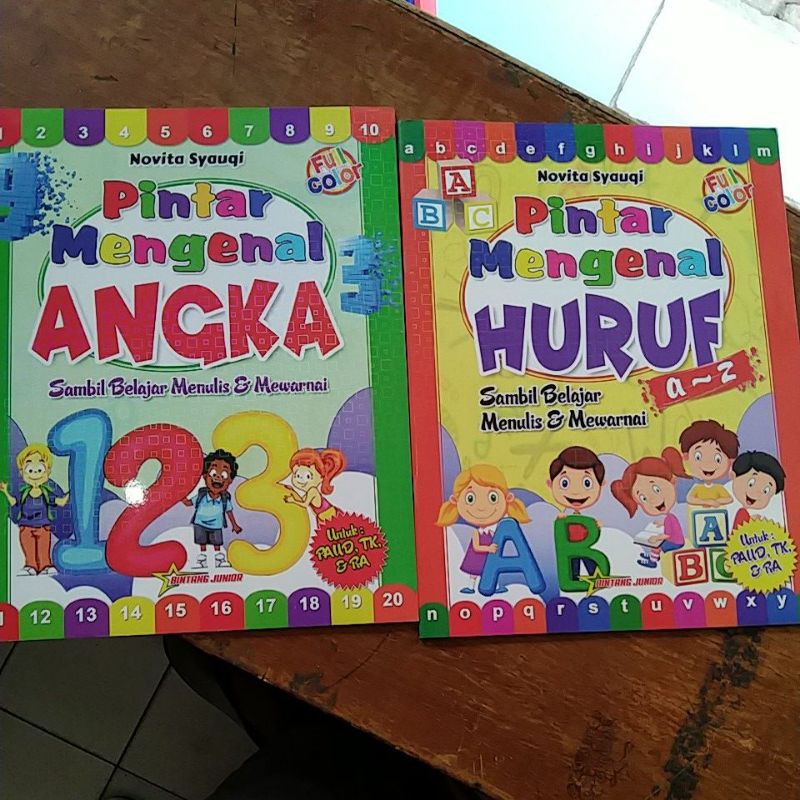 Jual Buku Pintar Mengenal Huruf A-z Dan Angka Sambil Belajar Menulis ...