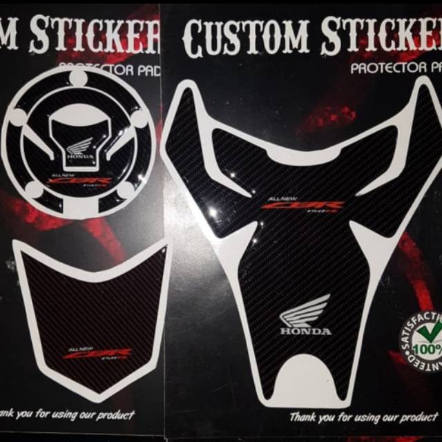 Jual Stiker Carbon Timbul Untuk Tailpad Tankpad Dan Tutup Tangki New Cbr Kualitas Premium