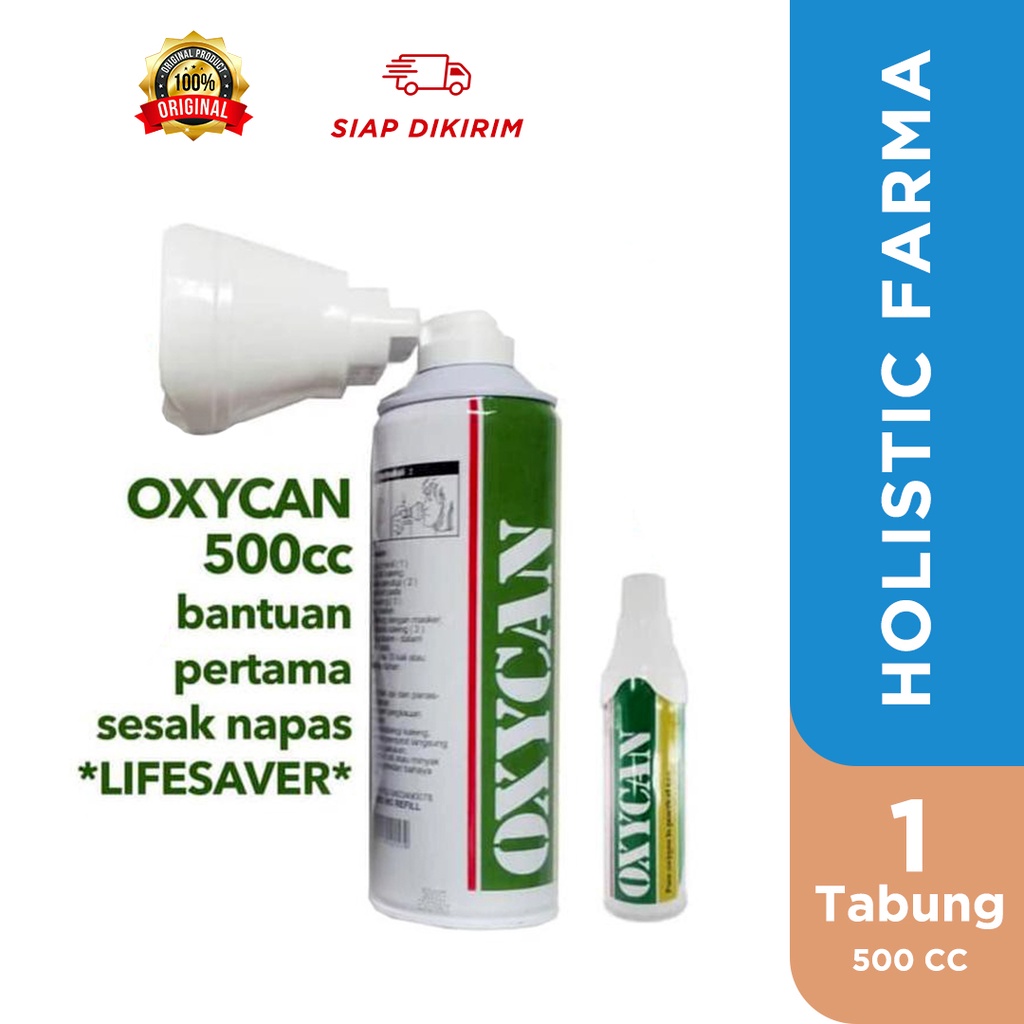 Jual Oxycan Green Kaleng Tabung Oksigen Portable 500 Cc Shopee Indonesia 