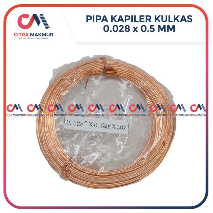 Jual Pipa Kapiler Kulkas 028 Meteran Capillary Tube Capiller Tembaga 028 Ktmh90 Shopee Indonesia