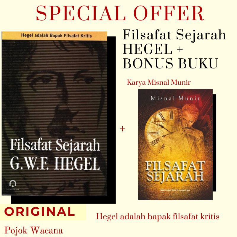 Jual Buku Original Filsafat Sejarah Hegel Bonus Buku Filsafat Sejarah