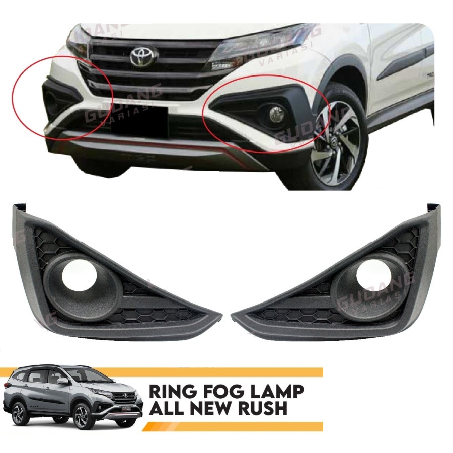 Jual Cover Ring Foglamp All New Rush Terios Model Trd Shopee