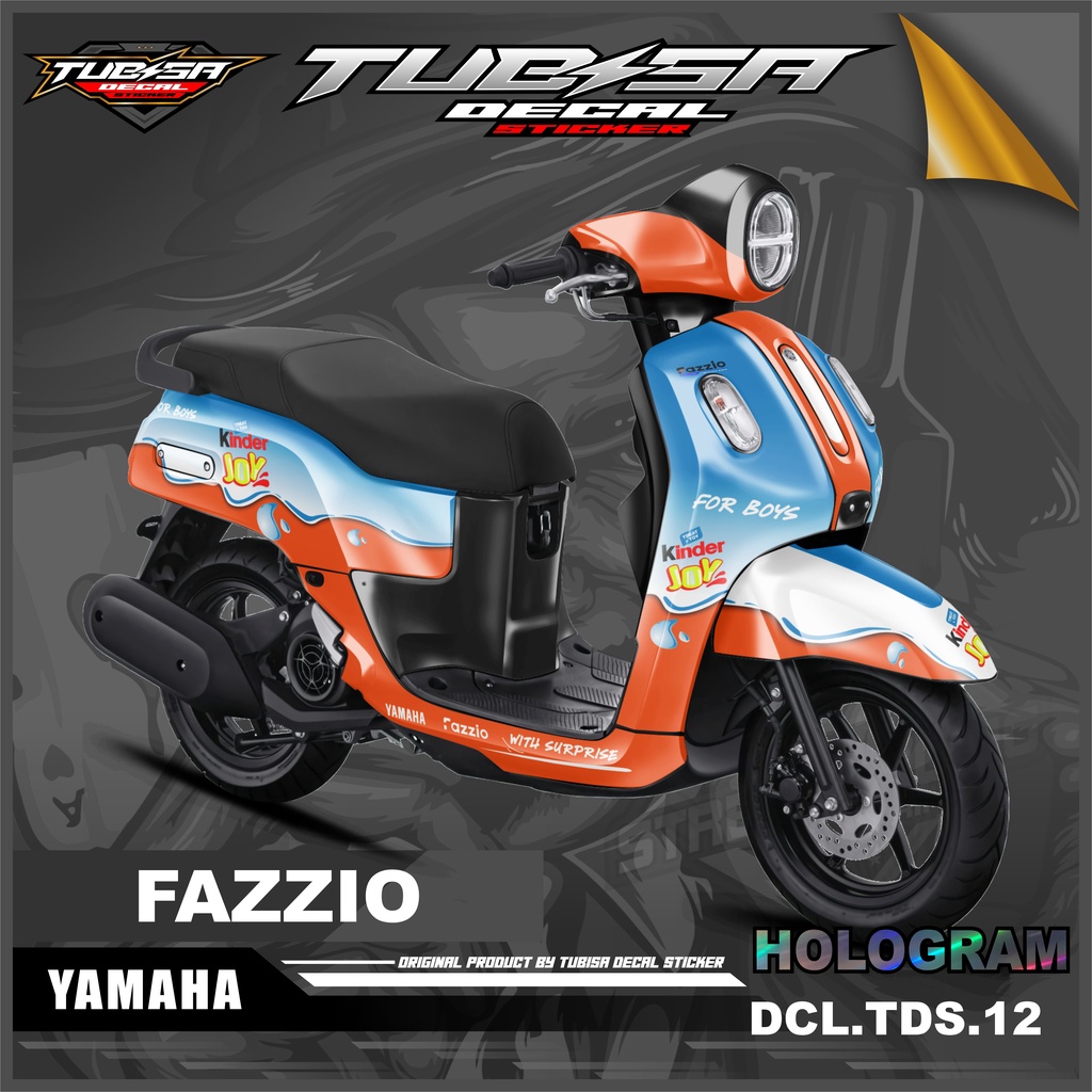 Jual Decal Sticker FAZZIO Full Body Dekal Stiker Variasi Motor FAZZIO Desain Kinder Joy DCLTDS12