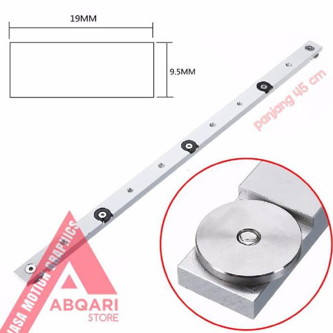 Jual Miter Bar / Mitre Gauge / Table Saw Runner / T Track Slider Bar