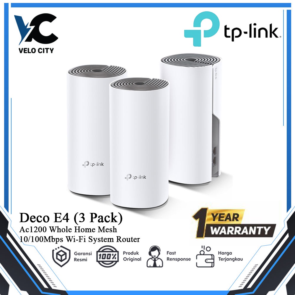 Jual Tp-link Deco E4 3 pack Whole Home Mesh Wifi System router Original ...