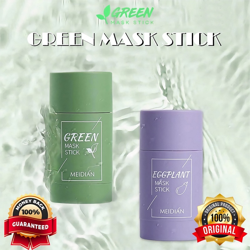 Jual MEIDIAN Green Tea Mask Cleansing Clay Stick Mask wajah Black Head