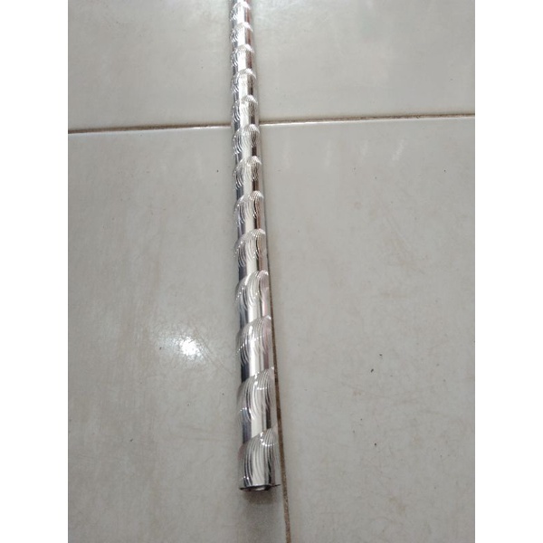 Jual Besi gorden warna silver 1,5meter(batang besi saja) | Shopee Indonesia