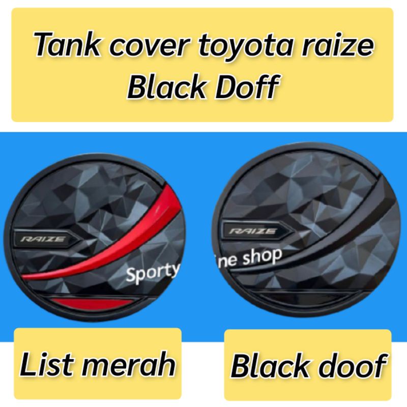 Jual Tank cover Toyota Raize Black Doff | Shopee Indonesia