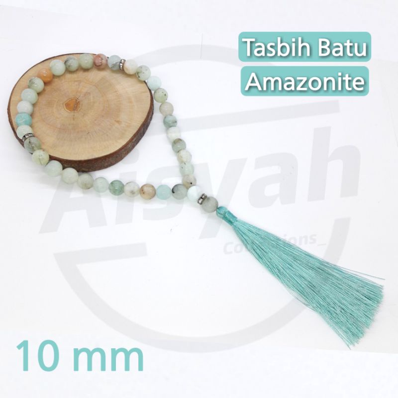 Jual TASBIH BATU AMAZONITE 33 BUTIR ORIGINAL STONE | Shopee Indonesia