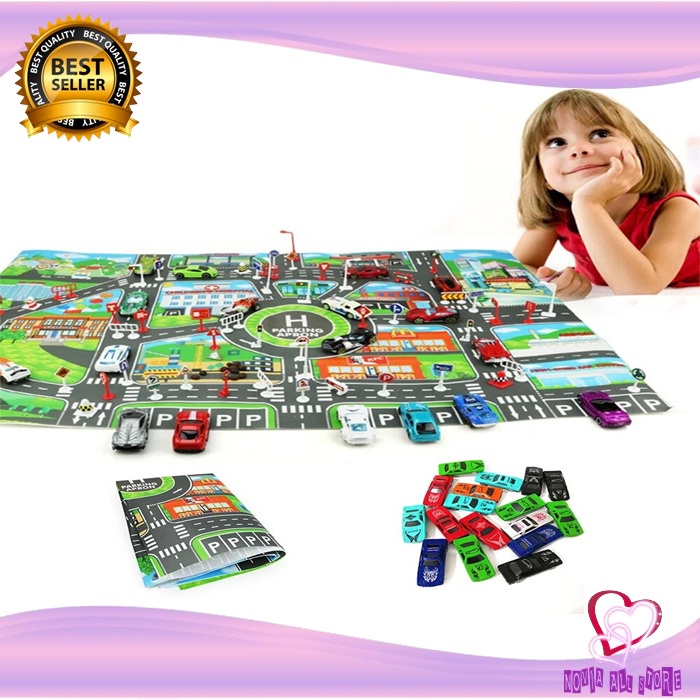 Jual Play Maps Peta Bermain Anak Pretend Play Map Peta Kota Bermain ...