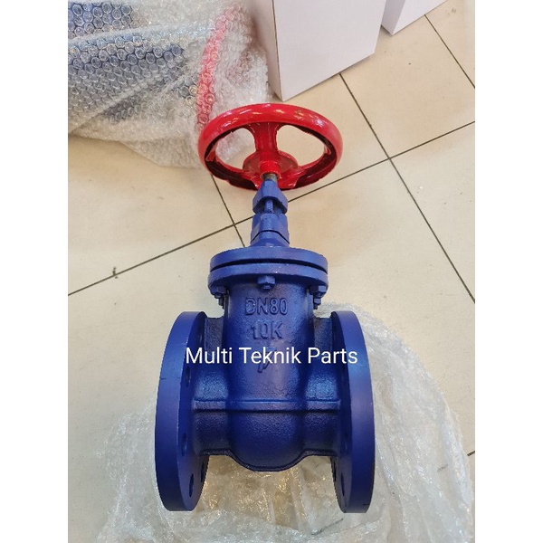 Jual Gate Valve Cast Iron Flange Jis 10k 3 Inch Dn80 Shopee Indonesia 4692