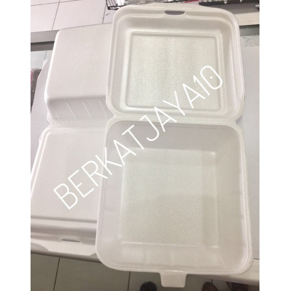 Jual Sterofoam Foam Nasi Styrofoam Fom Gabus Kotak Polos Box Gojek Only Shopee Indonesia