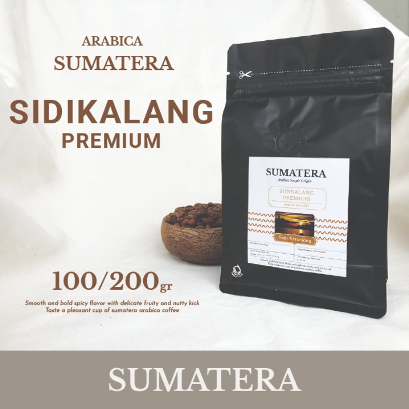 Jual Arabica Sumatera Sidikalang Premium Kopi Bean, Bubuk 100-200gr ...