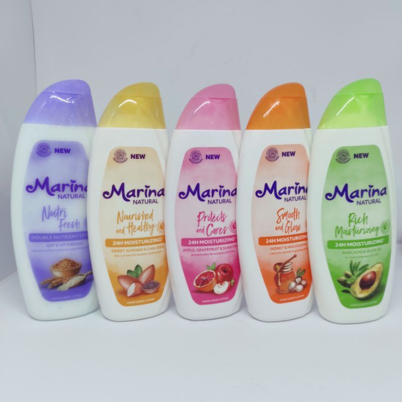 Jual Marina Hand & Body Lotion Natural 185mL Shopee Indonesia