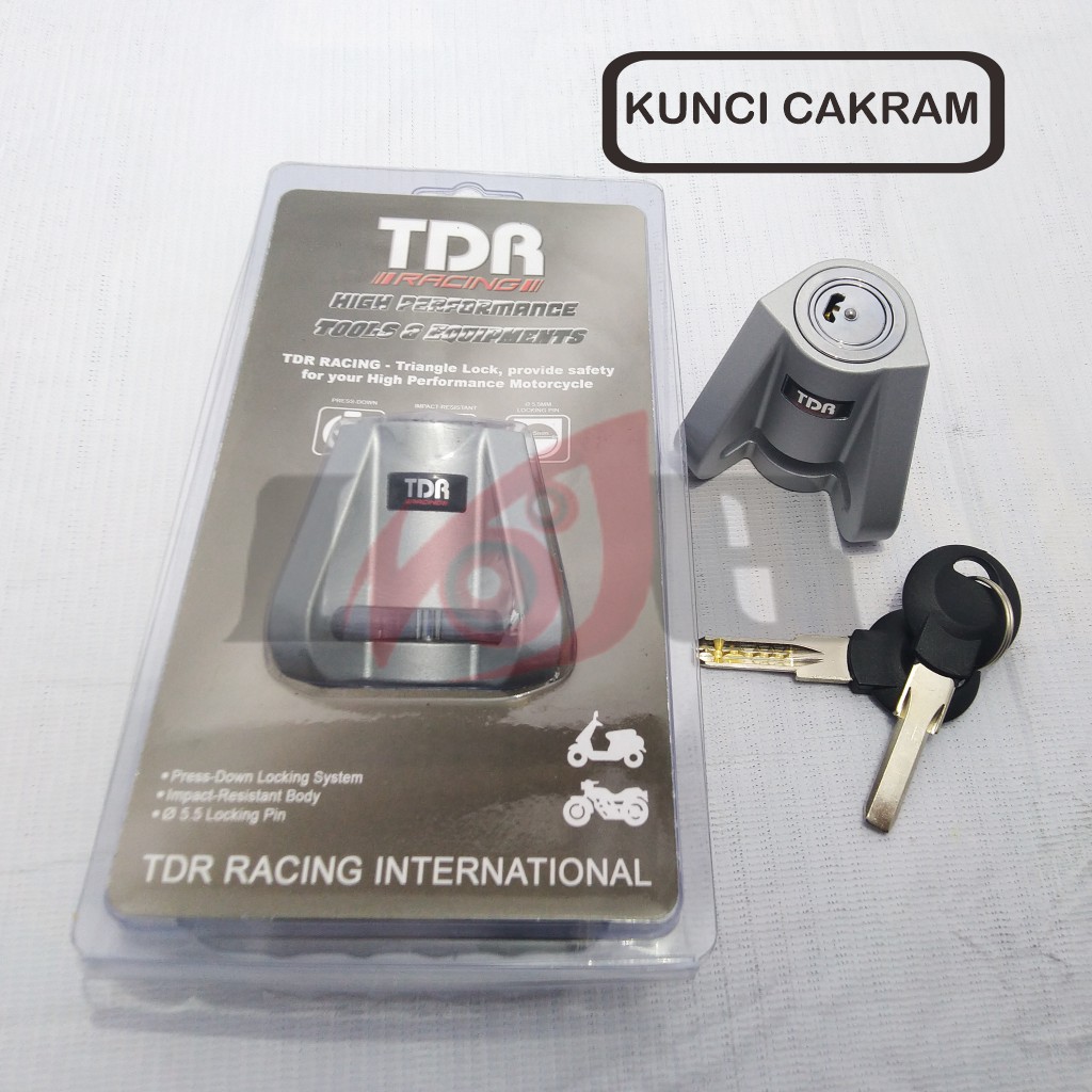 Jual Kunci Cakram TDR Gembok Besi Baja Kuat Awet Piringan Motor Disc ...