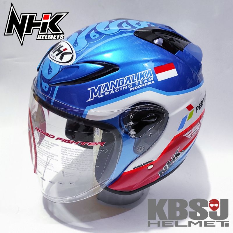 Jual Helm Nhk R Mandalika Pertamina Half Face Se Riusey Maguro