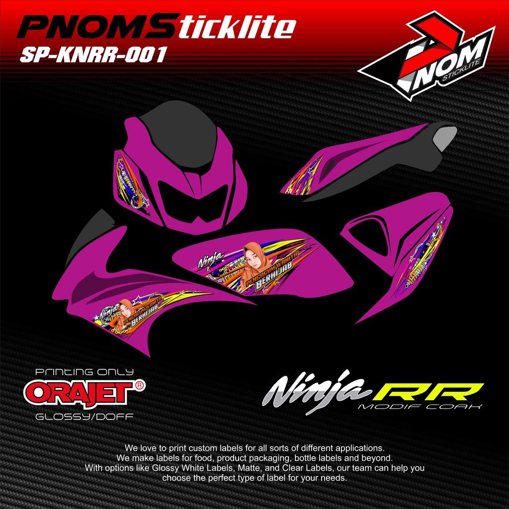 Jual Stiker Striping Printing Ninja RR Hijab Edition | Shopee Indonesia