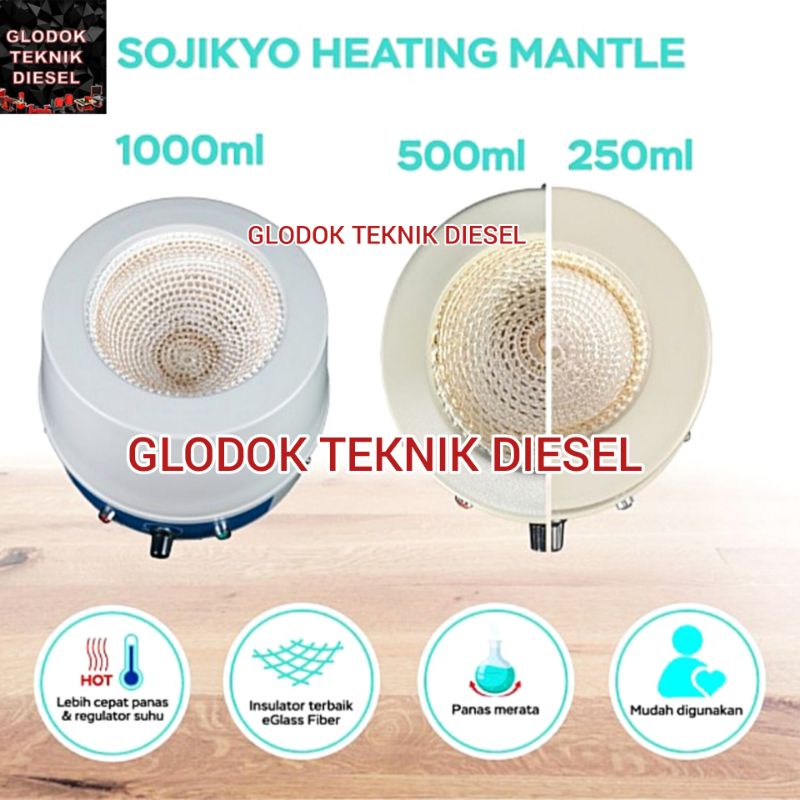 Jual Heating Mantle Isomantle Mantel Pemanas 500ml Sojikyo ORIGINAL ...