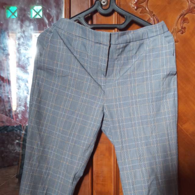 Tartan cheap pants zara