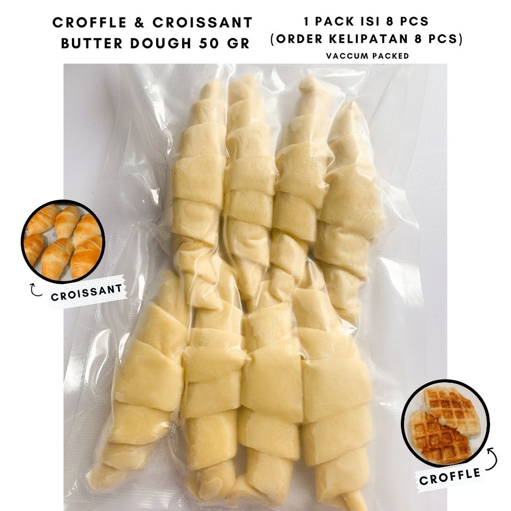 Jual Adonan Croffle / Croissant 50gr (FULL BUTTER) 1 pack isi 8 pcs ...