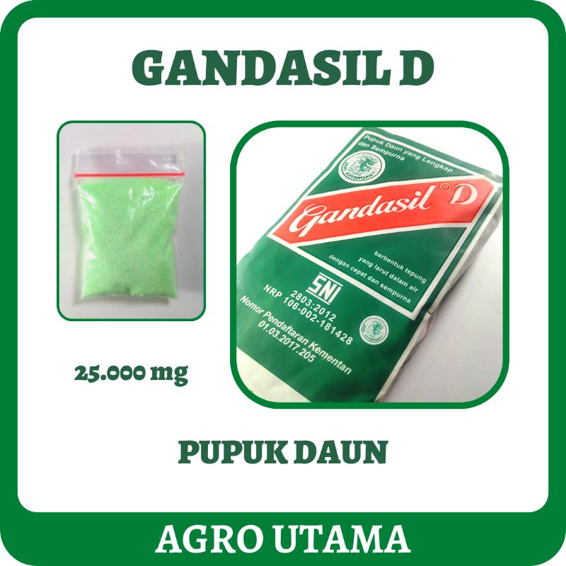 Jual Gandasil D - Pupuk Daun - NPK Majemuk Pertumbuhan Vegetatif ...