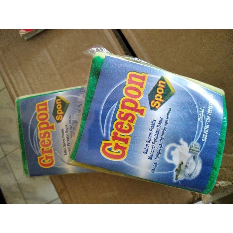Jual Spons Sabut Cuci Piring 2 sisi kasar halus, sepon bukan sponsbob ...