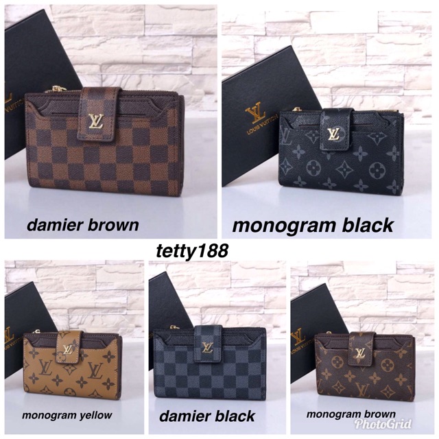 SAG6164 Black LV Dompet LV Wanita With Box