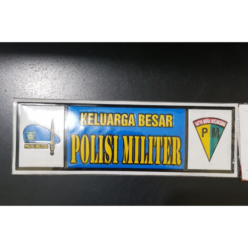 Jual Stiker Embos Panjang Polisi Militer Stiker Panjang Polisi Militer