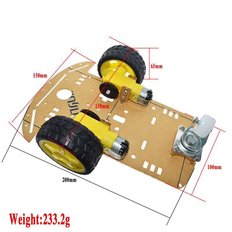 Jual DIY Smart Car Chasis Robot Kit Smart Chassis Robot Car | Shopee ...