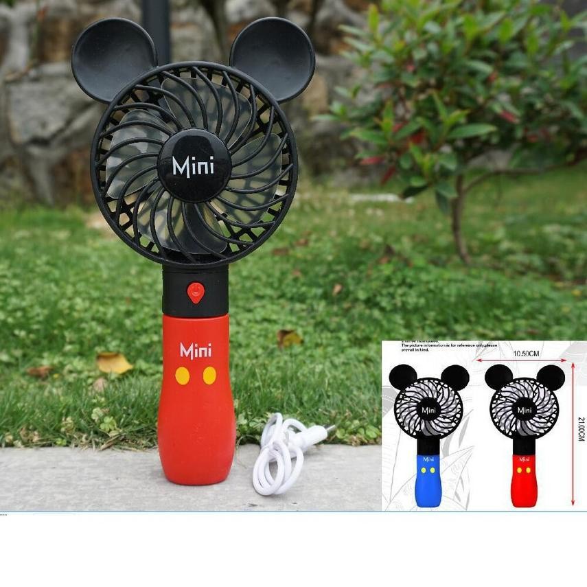 Jual KIPAS ANGIN USB MICKEY MOUSE / RECHARGEABLE FAN MINNIE MINI ...