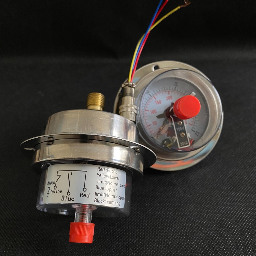 Jual Contact Pressure Gauge - Manometer dengan Electric Switch | Shopee ...