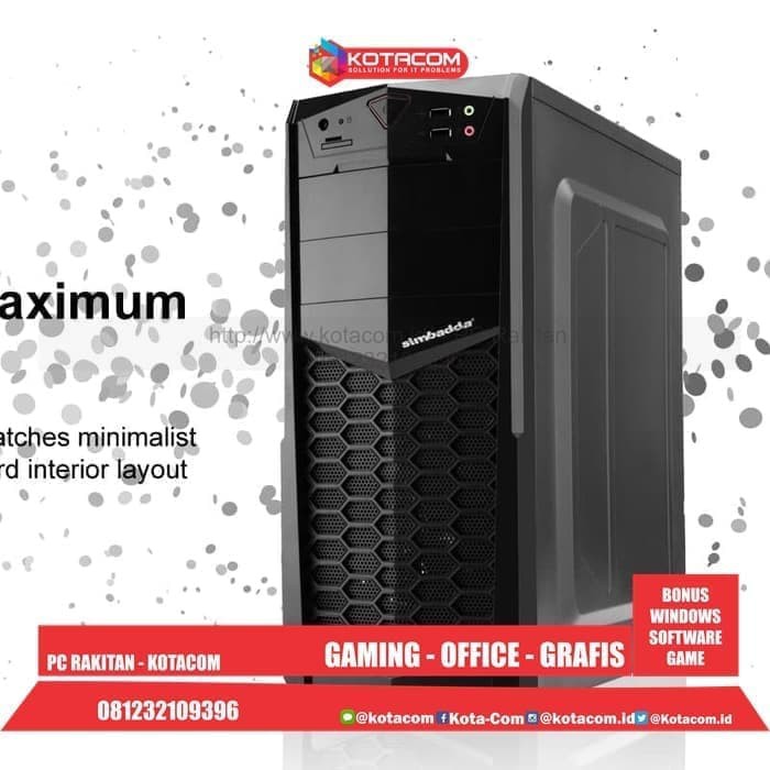 Jual Promo PC RAKITAN I3 PAKET LENGKAP COCOK BUAT KANTOR KASIR SEKOLAH Terbaik Shopee