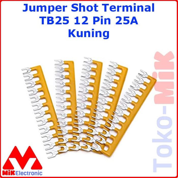 Jual SKUN JUMPER SHORT UNTUK TERMINAL BLOCK BLOK TB25 TB-25 4MM 25A ...
