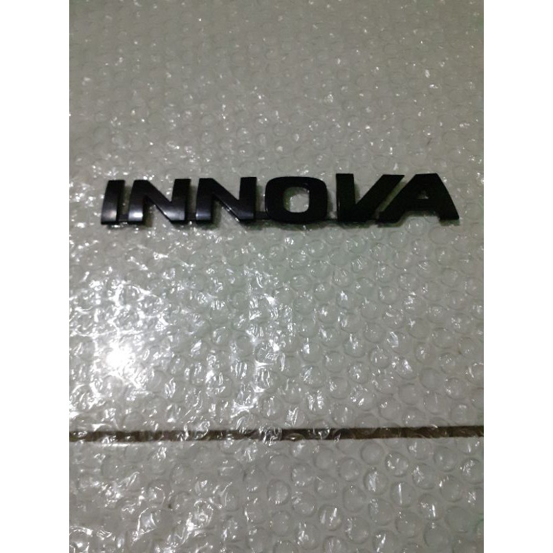 Jual EMBLEM TULISAN INNOVA HITAM DOFF | Shopee Indonesia